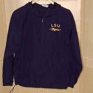 Champion Louisiana State University Purple Pullover Hooded Windbreaker L…